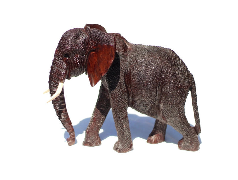 Elephant Handcarved Wood Art