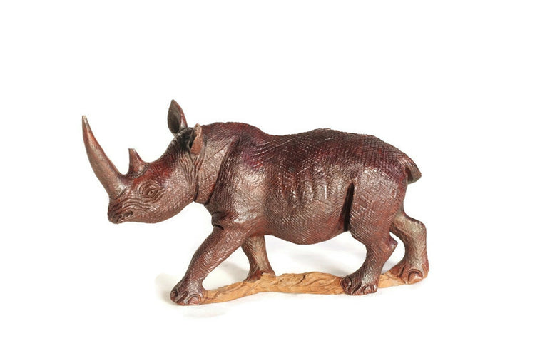 Rhinoceros Wood Carvings