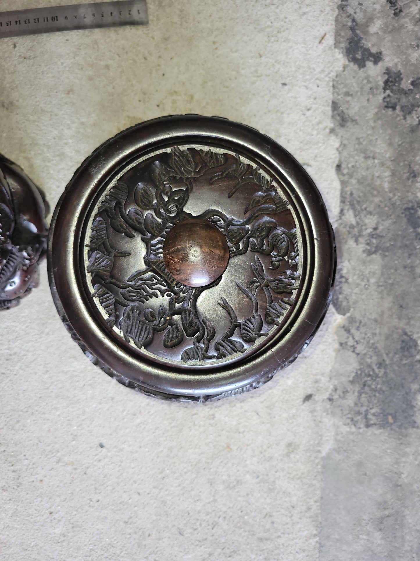 Custom Order Animal Theme Art Iron Wood Hand Carved Storage Bowl. Basin with African Big 5 animals and Tree Carvings. Ready to Ship