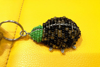 Pair of mixed colors 3D Key holder beaded ladybugs. Unique best friend thank you gifts. Works as zipper charms. Can be customized.