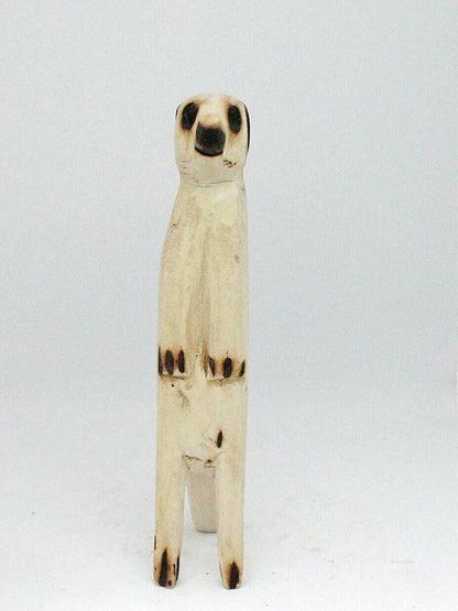 Set of 3 Meerkat Jacaranda Wood sculptures. Hand Carved figurines. Home/Office interior decor South African Art. Suricate/Mongoose handmade