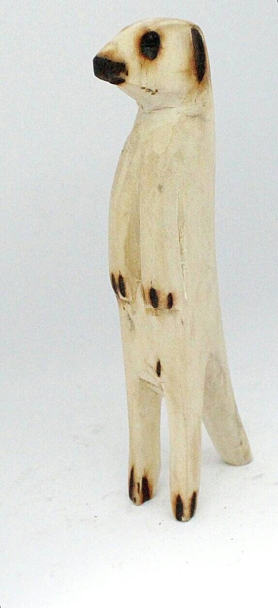 Set of 3 Meerkat Jacaranda Wood sculptures. Hand Carved figurines. Home/Office interior decor South African Art. Suricate/Mongoose handmade