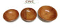 Carved Mahogany Wood Bowls Set of 3 Unique African Table Centerpieces. Handmade, plain polished wooden bowls. Housewarming gifts Art