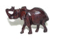 2 x Smooth Carved Elephant ironwood interior/Office Décor set. Unique African gifts. Walking and Trunk Up animals Artwork. Express Shipping