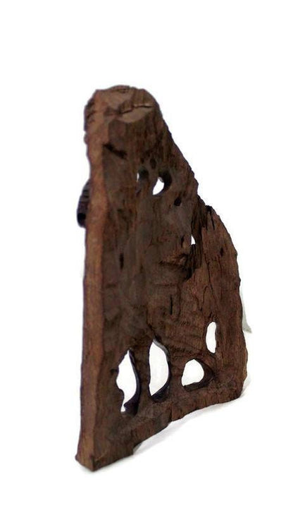 Walking Elephant Handcarved Ironwood Table and Wall Decor. Self standing art object for home and office decoration. One of a kind sculpture.