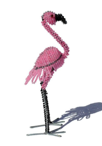 Pink beaded Flamingo birds. Unique African Gifts Ready to Shipping Express Worldwide. Makes great Christmas /Birthday /Wedding gifts