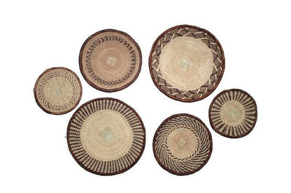 Unique Binga/Tonga basket wall decor giftset Express Shipping Worldwide. African Art Home/Office Decor. Zimbabwe handcrafted Christmas gifts