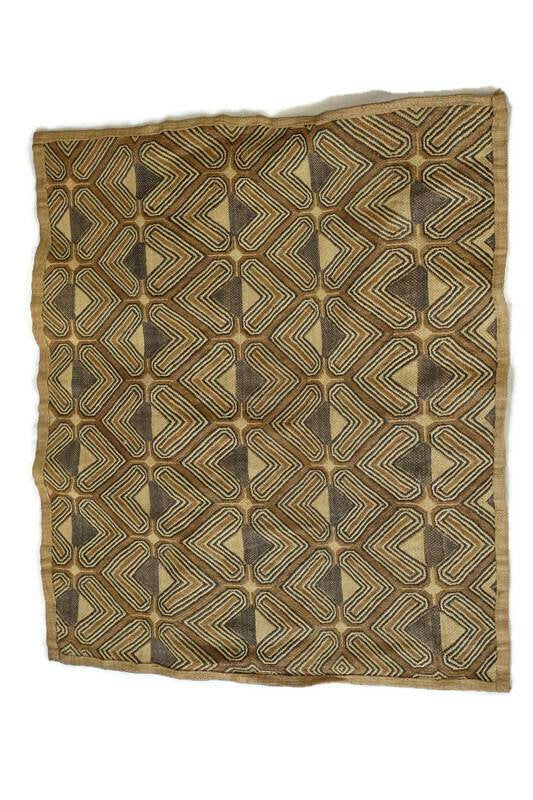 Unique print Kuba Clothe Wall Decor Housewarming gift. Can be used as Dining room table centerpieces. Raffia / Bogolan Home or Office decor