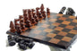 Large Malawian 18" handcarved Wooden Chess Set. Ebony, Mubanga and Mahogany Wood. Great Gift for play and Display /Decor. Ready to Ship