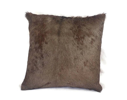 Wildebeest leather Cushion cover. Rectangular Pillow case made from the gnu Antelope hide. African Interior Decor Art Gifts Express Shipping