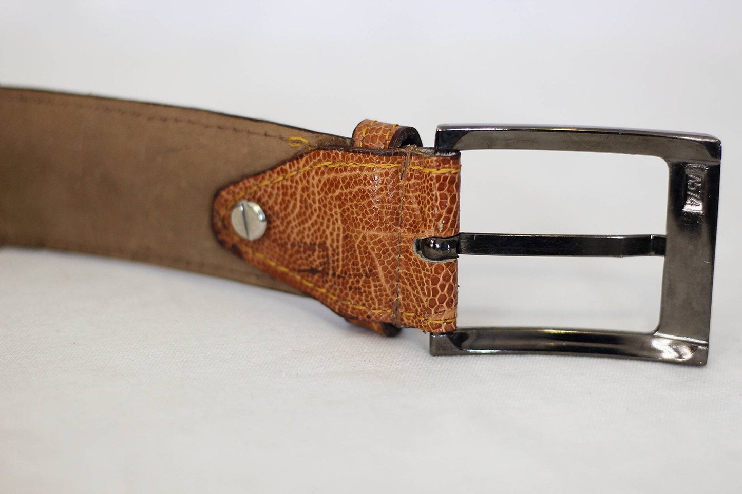 Tan Genuine Ostrich Leather Belt. South African Handmade Gifts, Ready to Ship Express Worldwide