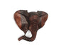 Fine Art Elephant Ironwood Wall Decor Trophy. Lifelike fully detailed Zimbabwean Handcarved African Big Five Art gifts. Shipping Express