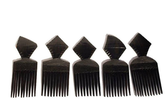 Ebony wood Carved Afro Comb. Unique African combs Express Shipping Worldwide. Used in the olden days as a symbol of love. Engagement gifts