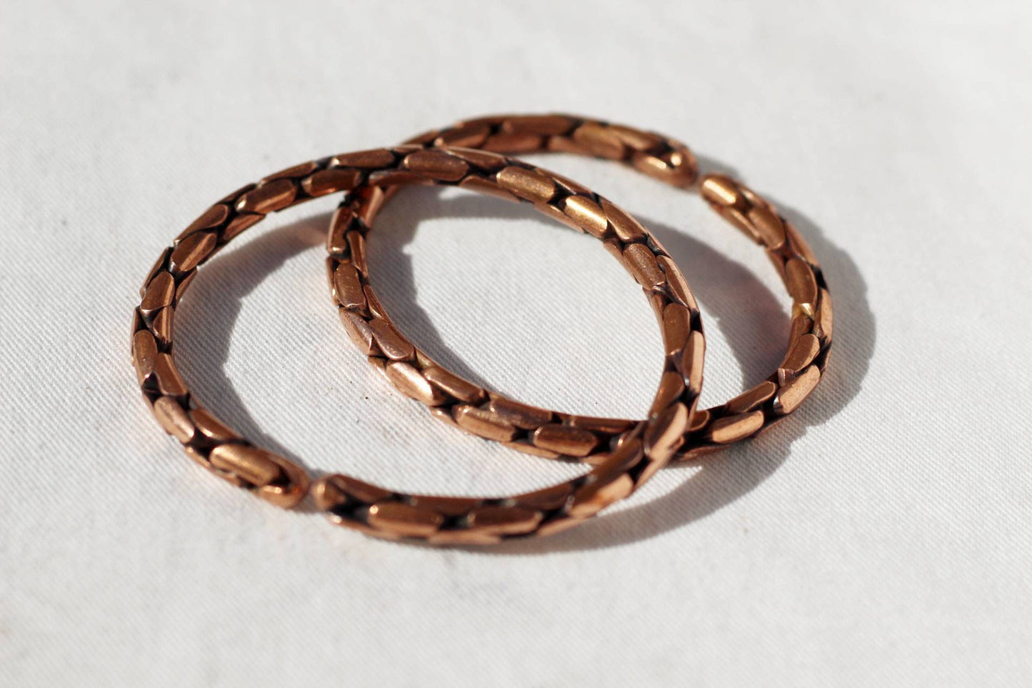 Set of 2 Braided Copper Bracelets. Unique African jewelry /Wire Bangles. Birthday gifts Ready to Ship Express Worldwide. Best Friend Gifts