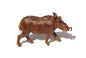 Handgeschnitzte Figur eines Wildschweins aus Eisenholz. Simbabwische Wildtierschnitzerei. Detailliertes afrikanisches Meisterwerk, Schwein, Kunstdekor, Geschenke
