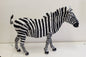 Fine Art Large Beaded Zebra wire figurines. Black & White Zebra stripes /Safari Decor. Handcrafted African art Gifts.