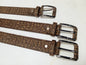 Ceinture en cuir de buffle véritable marron. Cadeaux faits main en Afrique du Sud, prêts à être expédiés dans le monde entier