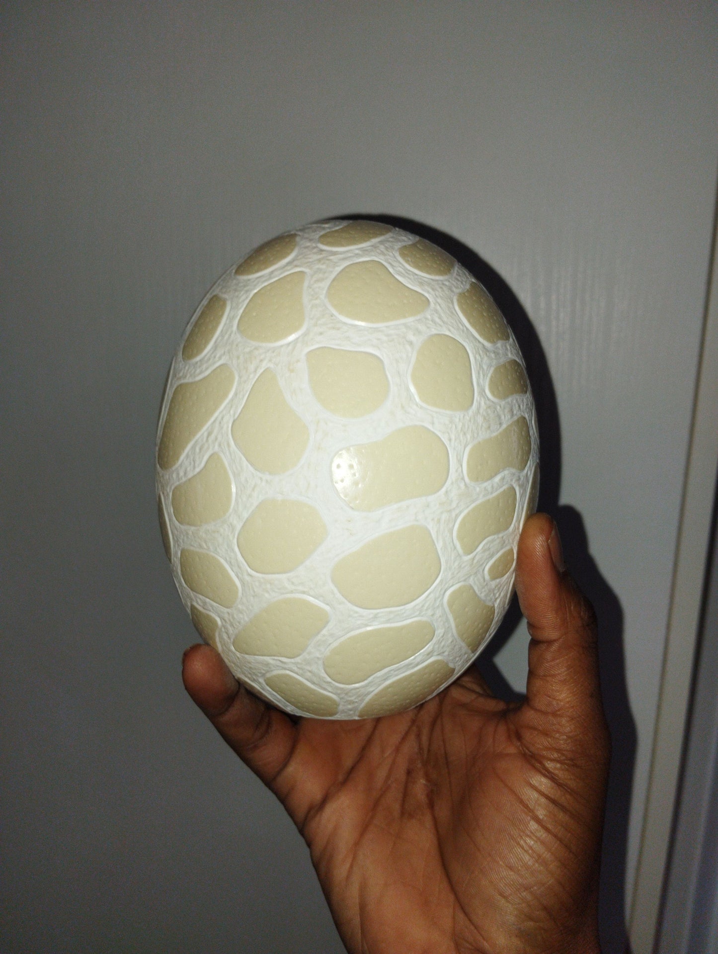 Giraffe Spots hand carved on an Authentic Ostrich Egg Shell. Animal print Lampshades, Home Decor lighting. African Art Gifts Ready to Ship.