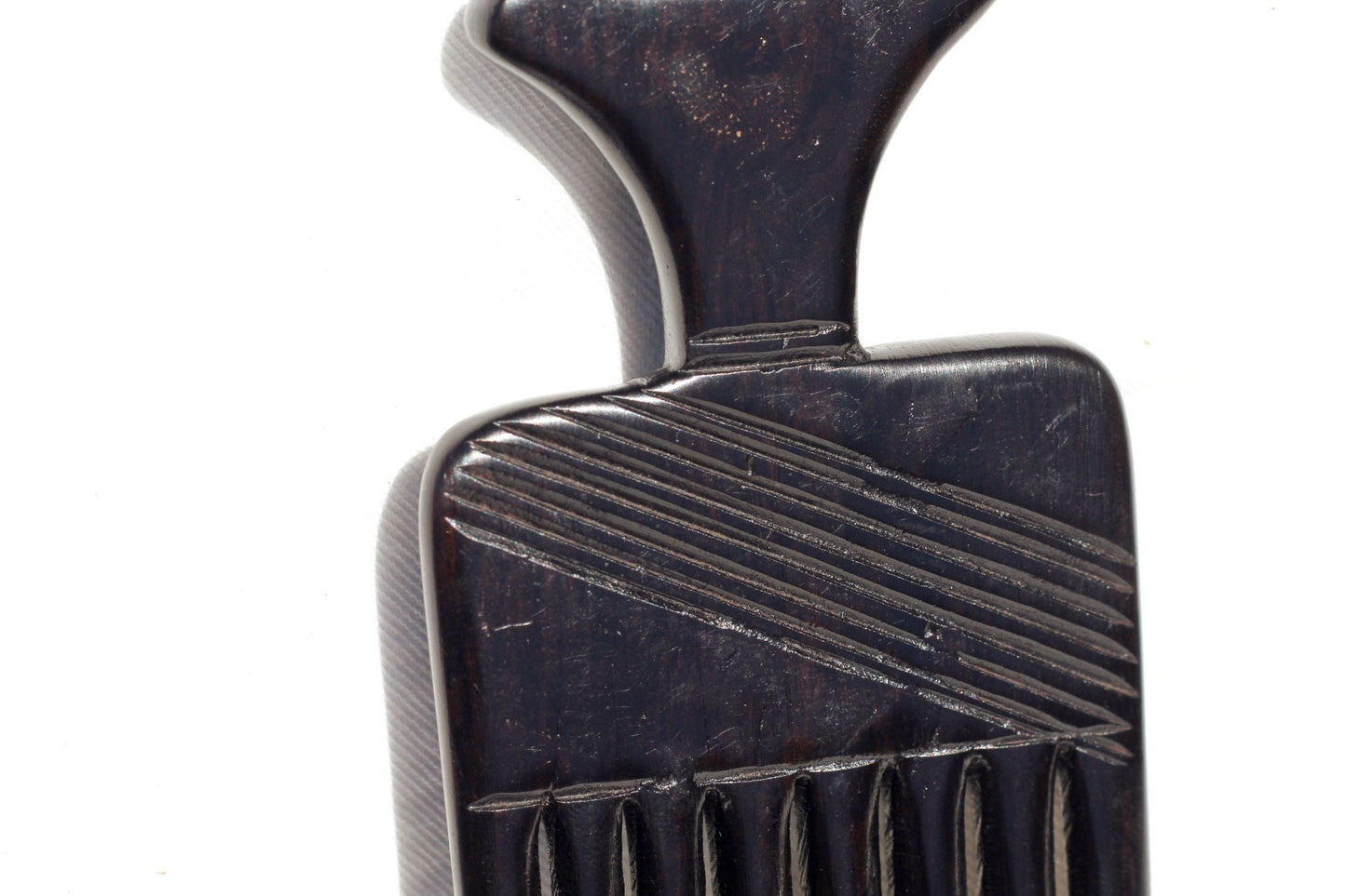 Genuine Ebony wood Lonely Man Tanzanian Handcarved Afro Comb. Unique African Art combs gifts. Used in the olden days as a symbol of love.