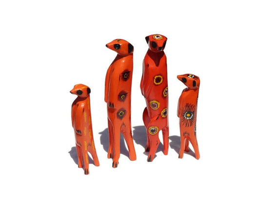 Custom Order for Farah, 1 Orange Painted Meerkat