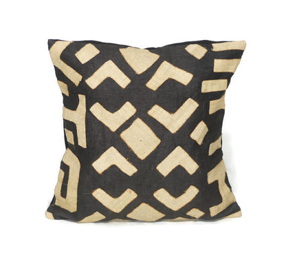 20" Unique design Kuba clothe /Sack clothe pillow covers ready to ship Worldwide. Raffia Clothe African Handmade Gifts. Only 2 in Stock