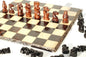 Large 18" Malawian handcarved Wooden Chess Set. Ebony, Olive and Mahogany Wood. Great Gift for play and Display /Decor. Ready to Ship