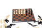 Malawian handcarved mix of Ebony and Mahogany Wood 30cm board and Tanzanian Makonde Monkey Themed Chess Pieces Set. unique combo Gift set