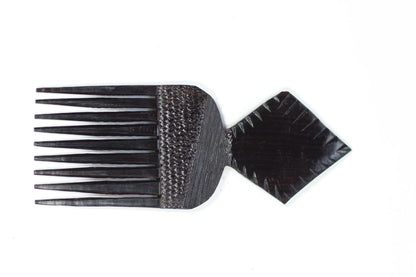 Ebony wood Carved Afro Comb. Unique African comb, Express Shipping Worldwide. Used in the olden days as a symbol of love. Engagement gifts