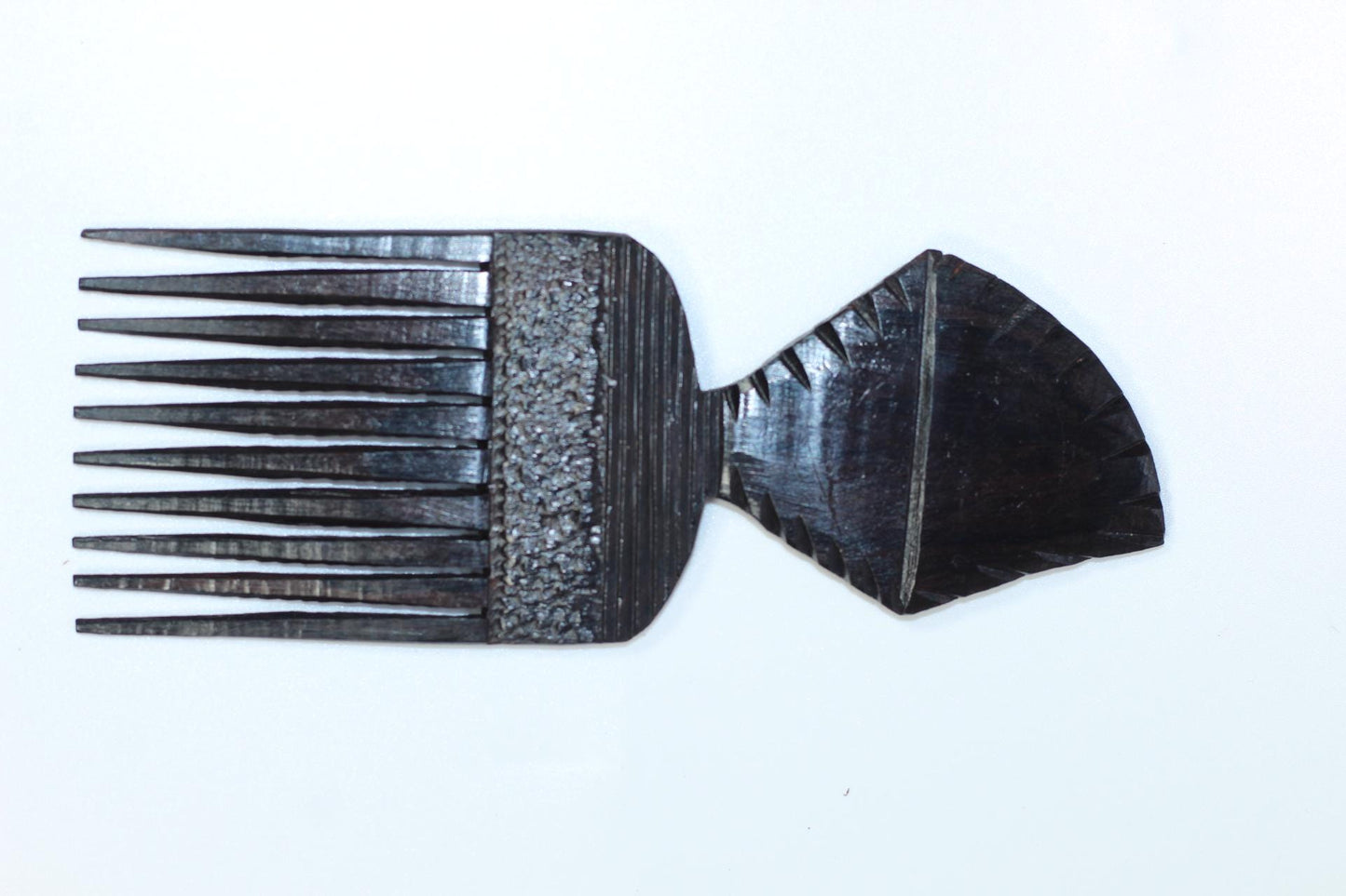 Ebony wood Carved Afro Comb. Unique African comb, Express Shipping Worldwide. Used in the olden days as a symbol of love. Engagement gifts