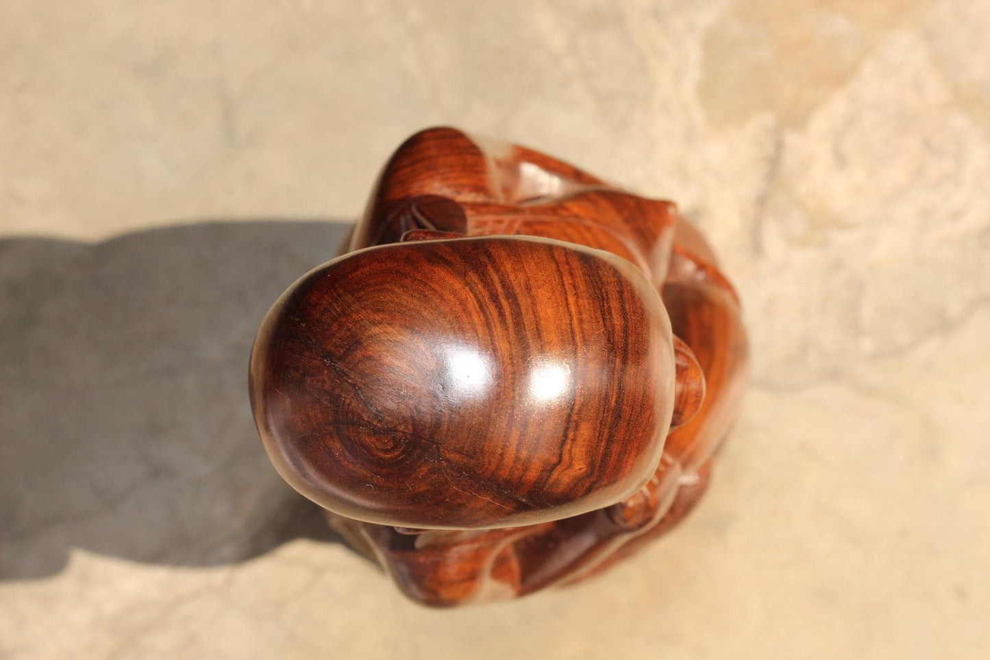African Women Art Gifts. Large Handcarved Mozambiquean Elle Sandalwood Full Body Kneeling Masaai Lady Sculpture. Beautiful Wood Grain Decor