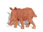 Light Brown detailed Softwood Walking Rhino Figurine/Sculpture. Large Zimbabwean handcarved home/office decoration. Ready to Ship Gifts