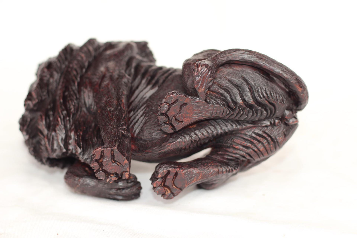 Fine Art Seating Roaring Adult Lion Handcarved Ironwood Masterpiece. Zimbabwe Lifelike animal figurine. Realistic carving home/Office Decor