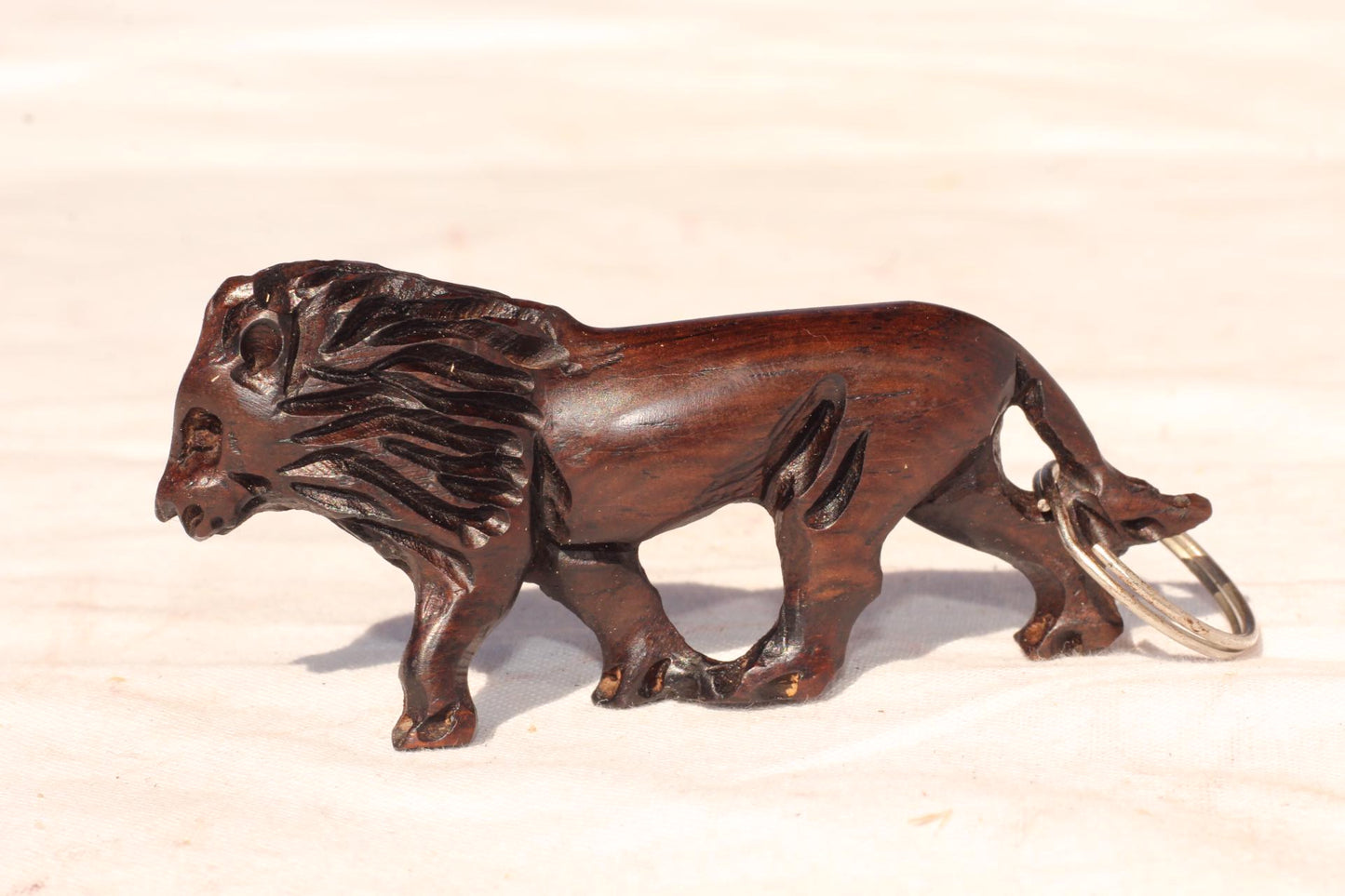 Hand carved Iron Wood African Big 5 animals keyholders/Zipper charms. Giftsets for theme party, end of year, work corporate gifts. Set of 5