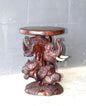 Realistic Ironwood Hand Carved Big Five animal heads Chair. Elephant, Lion, Leopard, Buffalo, Rhino fine Art Decor. Hotel/Office Stool Decor