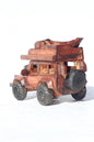 Malawian Carved Rose Wood Tourist/ Camping Jeep vehicle. Ready to Ship Collector's Art Decor Car Gift