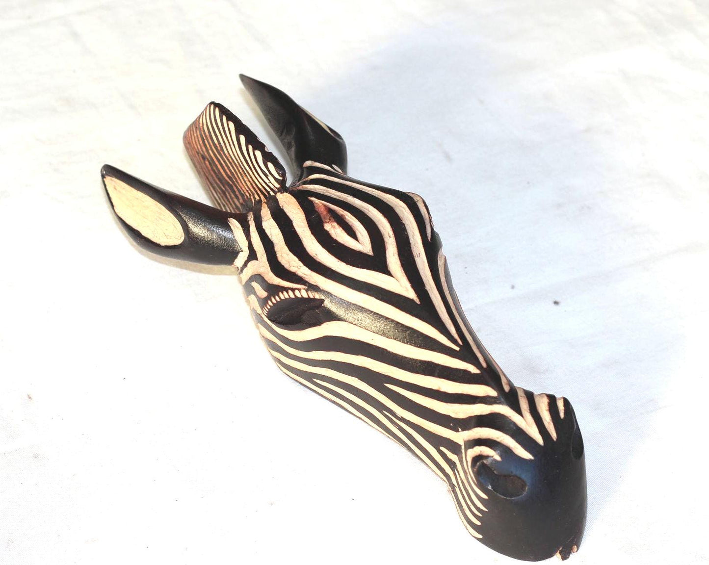 Olive wood Zebra Head Wall Decor Trophy. Lifelike fully Zimbabwean Handcarved African  Art gifts. Ready to Ship Worldwide