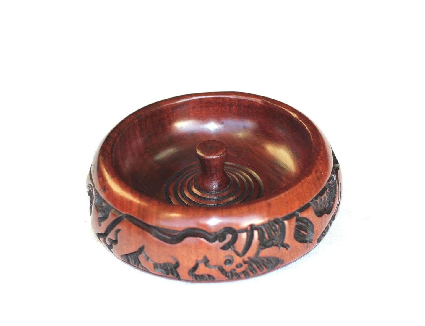 Malawian Rosewood handcarved Ashtray. Unique African Handmade Gifts perfect for Wedding, Birthday, anniversary.  Ready to Ship Worldwide