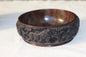 Floating Style African Big 5 Iron Wood Storage Bowl. Malawian handcarved basin with animals and Tree Carvings. Ready to Ship Worldwide