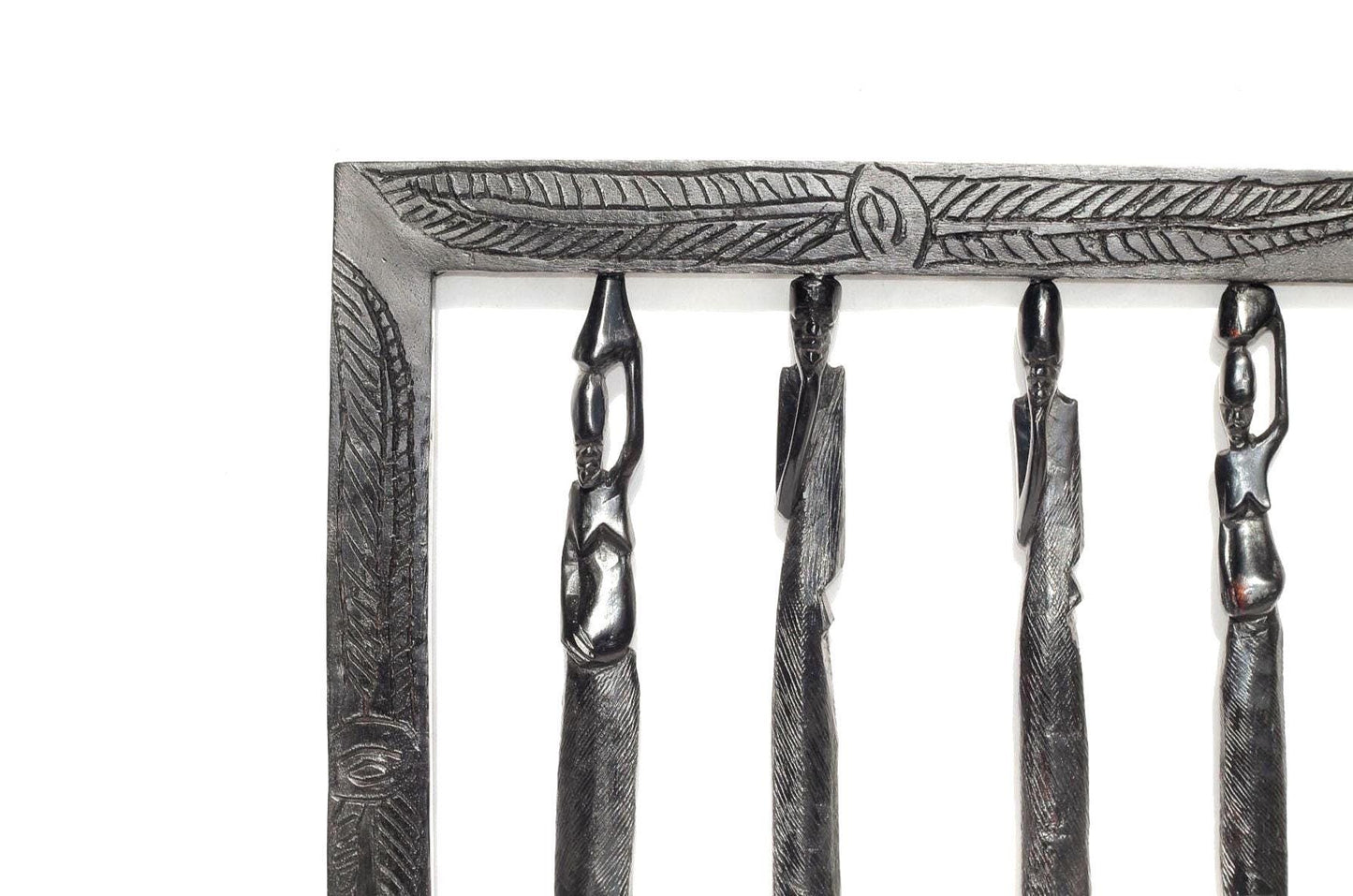 Ebony Wood Masaai Couples on single Frame. Carved Wood Wall Decor. Unique African Art Housewarming/Wedding Gifts. Office Décor Hangings.