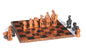 Extra Large 25" Malawian Handcarved Chess Set with African Big 5 Safari Animal pieces. Handmade Ebony, Mahogany Wood board game Art Gift