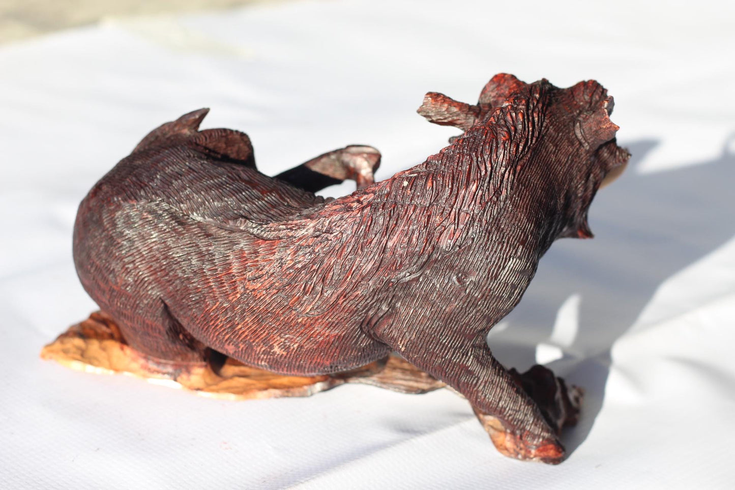 Fine Art Scratching Wild Boar/ Warthog Ironwood Handcarved figurine. Zimbabwean Wildlife realistic lifelike Masterpiece. Wild Pig Decor gift