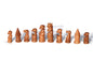 Unique African Kingdom Chess Pieces. Mahogany and Ebony Wood combination. Full set gaming pieces without Board. African games and Puzzle art