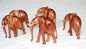 Zebrawood Elephant Figurines. walking smooth handcarved Wooden Sculptures. Unique African art Gifts for Home /office decor. Ready to Ship