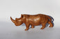 Carved Olive Wood Fine Art Rhino figurine with unique amazing wood grain. Decor Sculptures. African handcarved gifts. Zimbabwe Art
