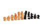 African handcarved Warriors Chess Players 32 pieces. Ebony and Mahogany Wood For play or decor. Ready to Ship Collector's Art Masterpiece
