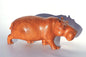 Mahogany Wood Life like walking Hippopotamus Masterpiece. African Hand carved Hippo Art figurine. Safari decor gifts ready to Ship. 25×11cm