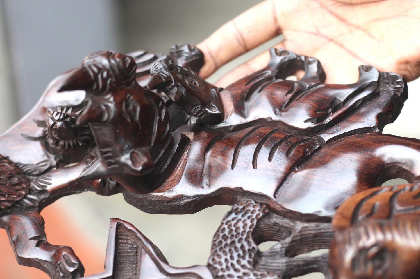 Iron wood 3D handcarved Big five animals and African Map wall decor. Wildlife /Safari Themed Malawi handmade gifts, Ready to Ship Worldwide